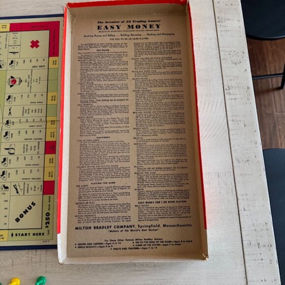 Vintage, Rare 1956 Milton Bradley Easy Money #4620 - Picture 3 of 11